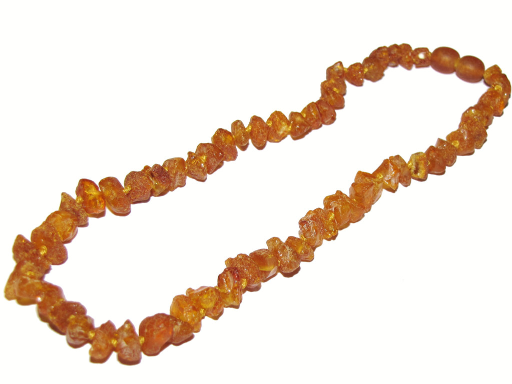 Orange raw necklaces